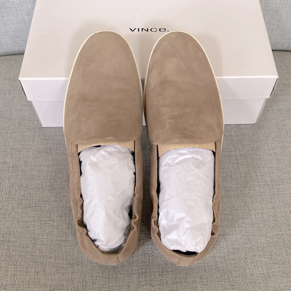 Vince “Virgo” slip on sneaker nubuck leather sz 7.5